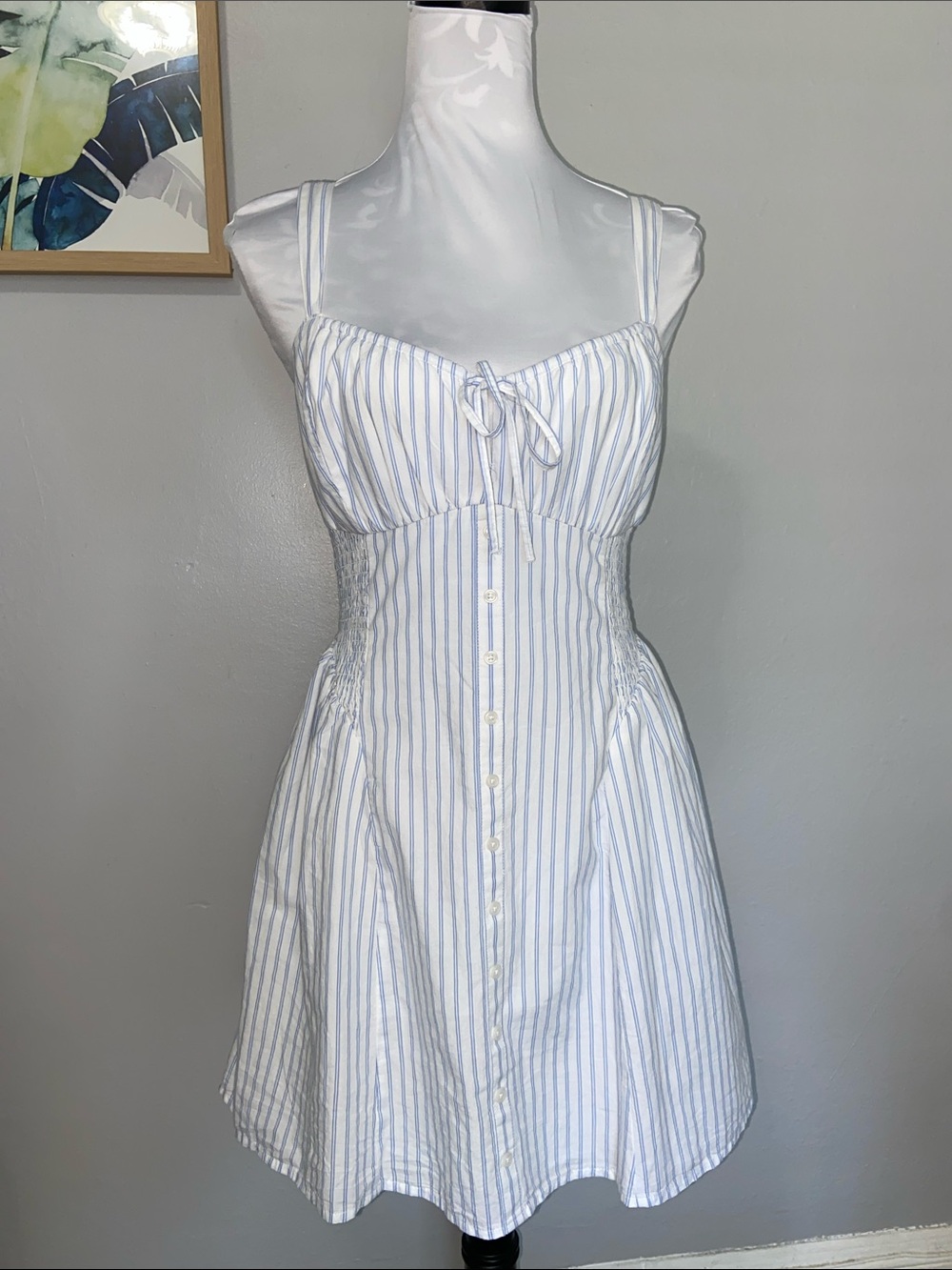 Hollister striped corset style dress NWT